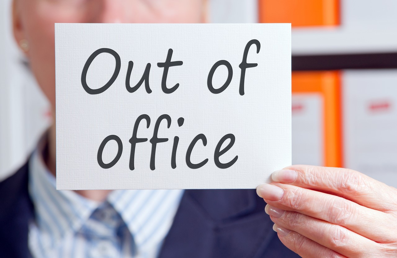 out of office sign